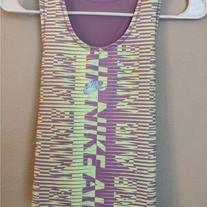 Nike Dri-FIT Purple and Yellow Tank Top